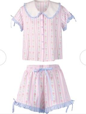 Chou Chou Primerose Shirt & Short Pajama Set - M